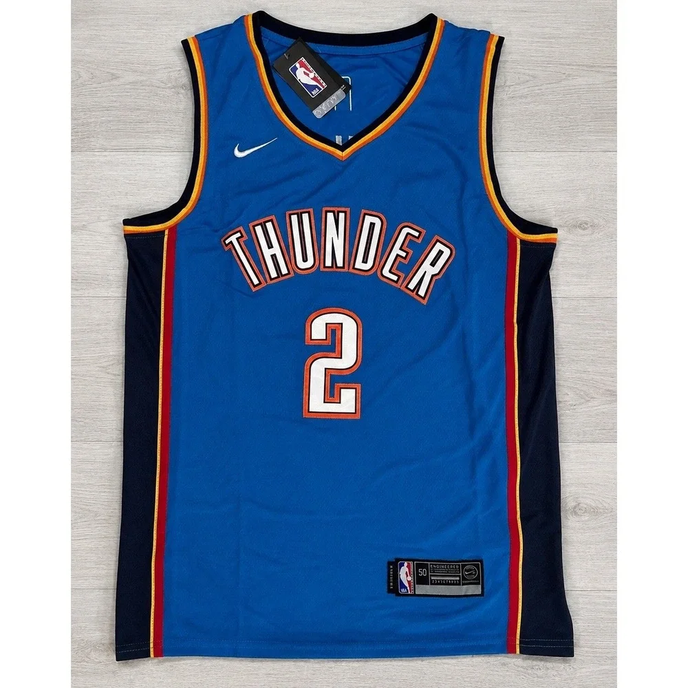Oklahoma City Thunder Swingman Blue Shai Gilgeous-Alexander Jersey 50 / L